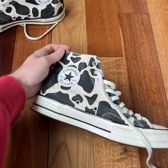 Custom Cow Print Converse High Tops - Picture 8 of 11